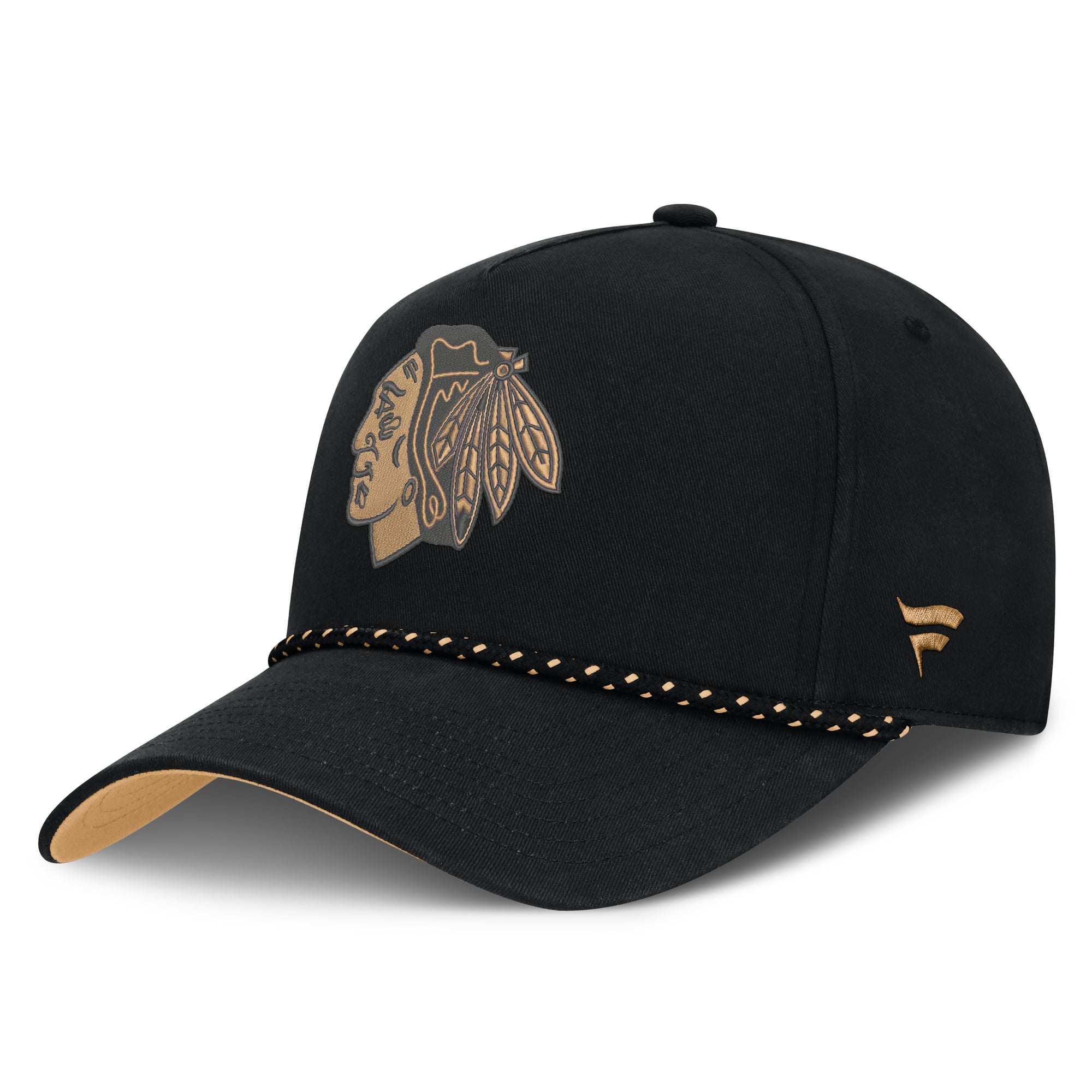 Men's Fanatics  Black Chicago Blackhawks Military Appreciation Authentic Pro A-Frame Adjustable Hat